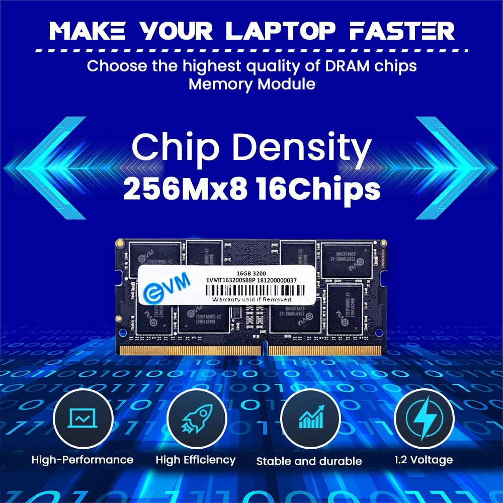 EVM Laptop Ram 16GB DDR4 3200Mhz view 4
